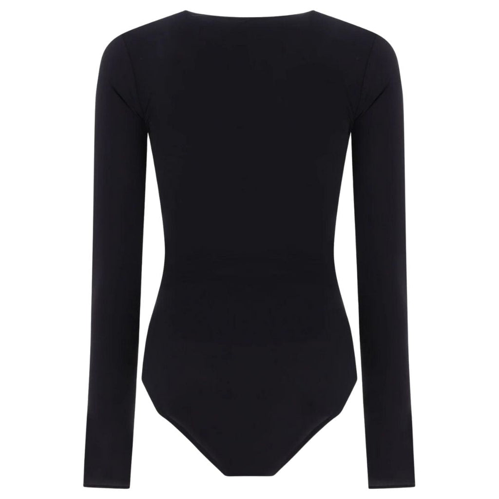 MAISON MARGIELA MM6 PRINTED BODYSUIT BLACK
