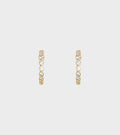 Ottilia Hoops 18K Gold Pleating