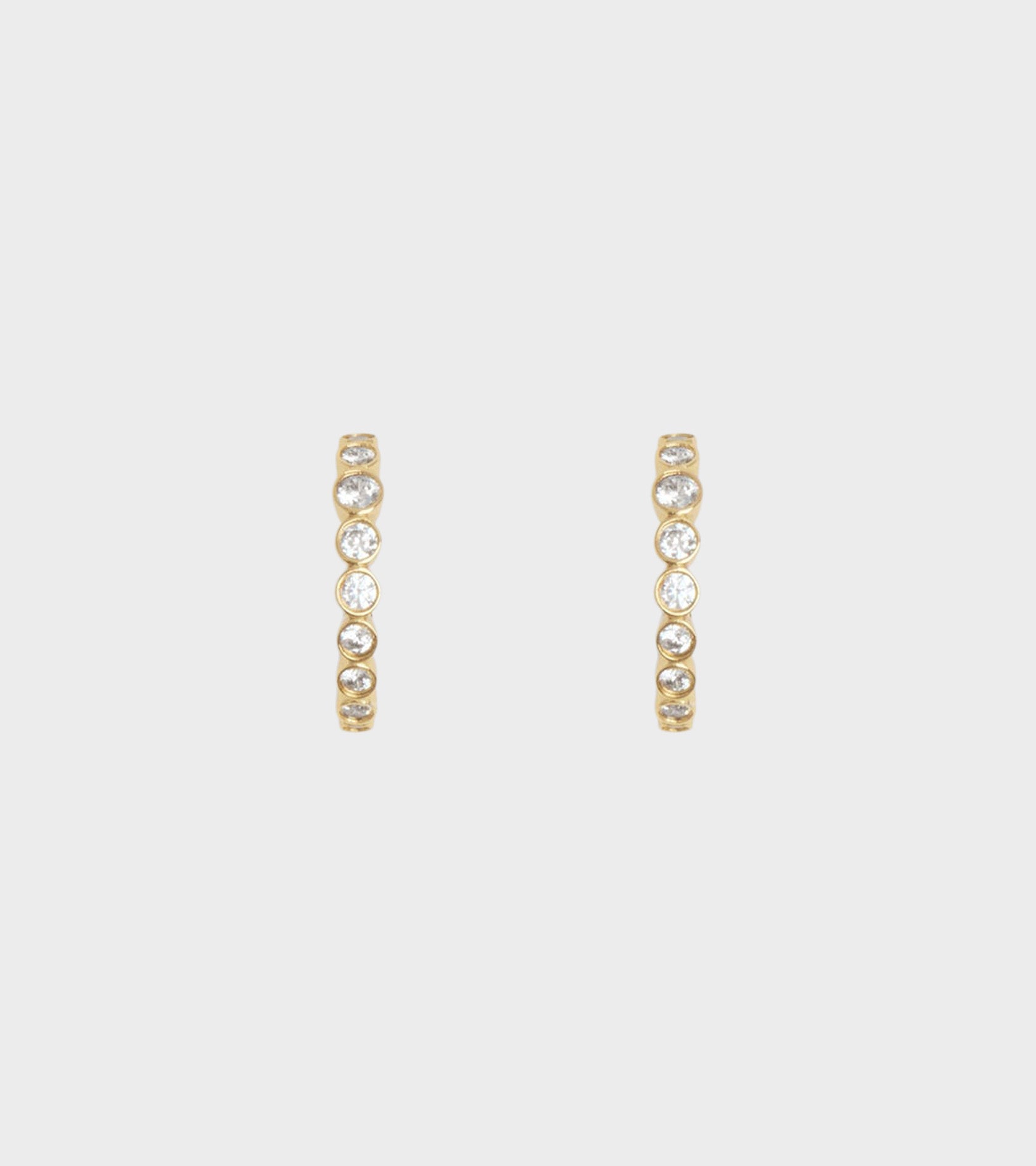 Ottilia Hoops 18K Gold Pleating