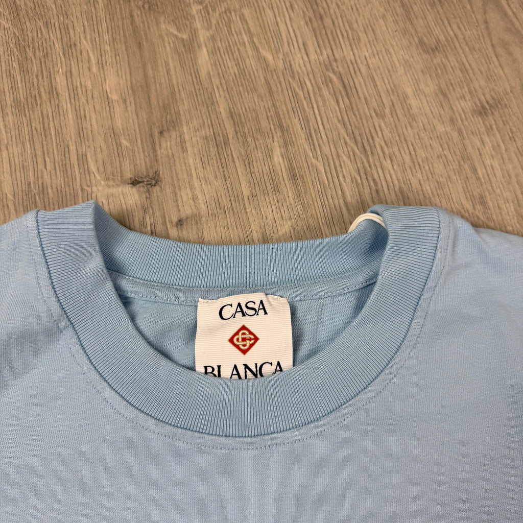 Casablanca 'Montagne' T-Shirt - Pale Blue