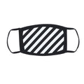 OFF WHITE DIAG PRINT FACE MASK BLACK