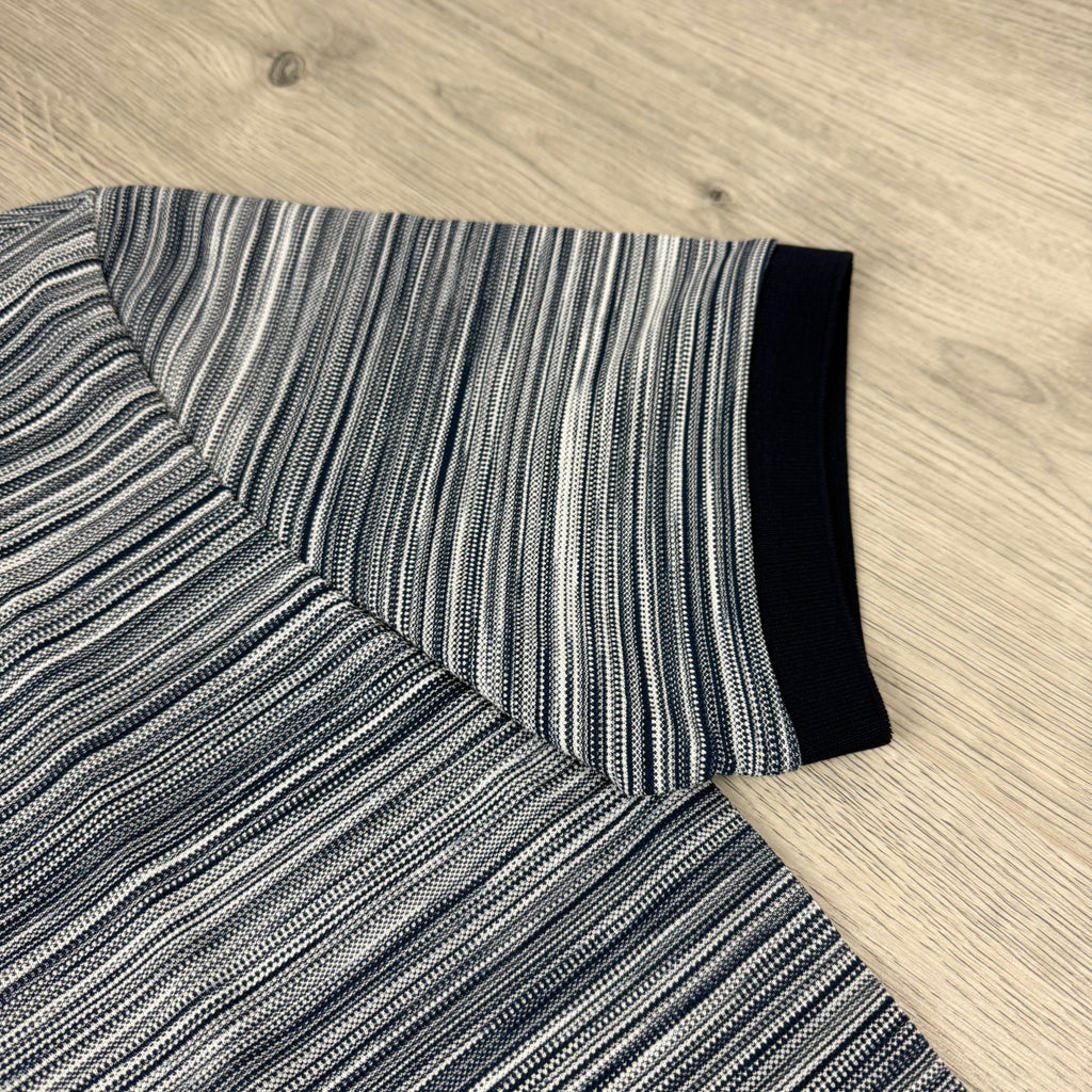 Missoni Space Dye Polo Shirt - Navy