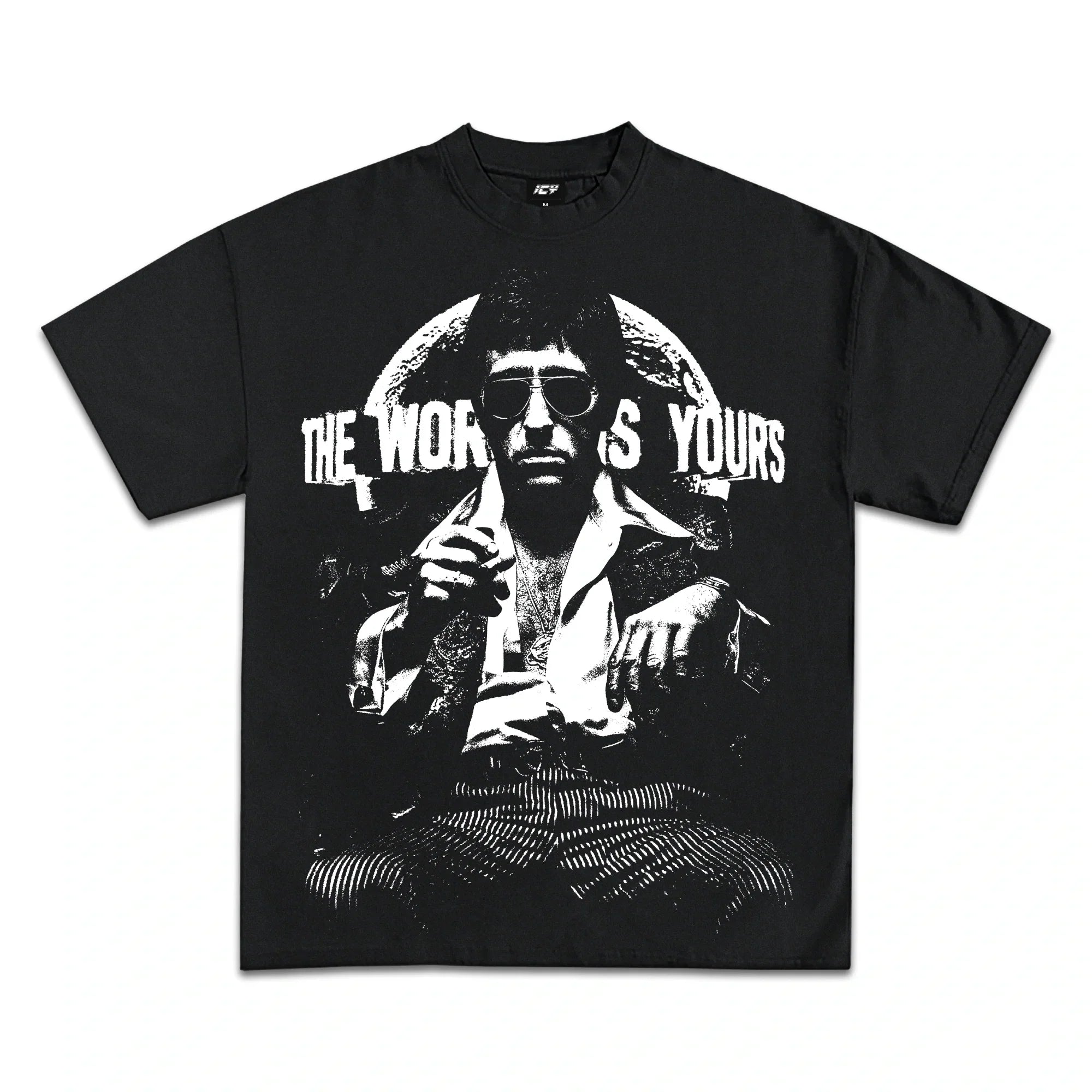 SCARFACE THE WORLD IS YOURS GRAPHIC T-SHIRT BLACK