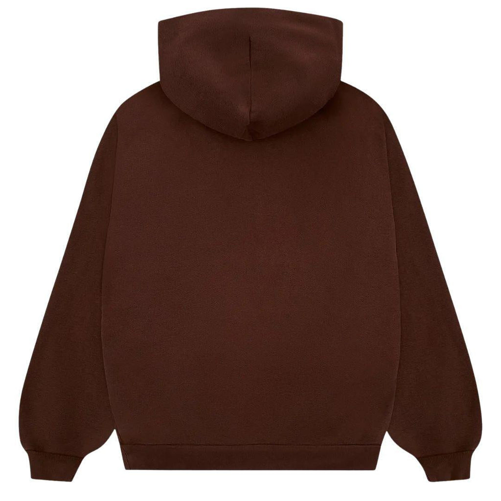 SP5DER X TRAVIS SCOTT RHINESTONE WEB HOODIE BROWN