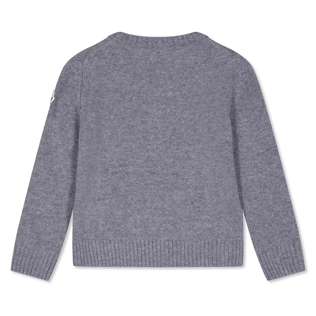 Kids Moncler Wool Logo Knit