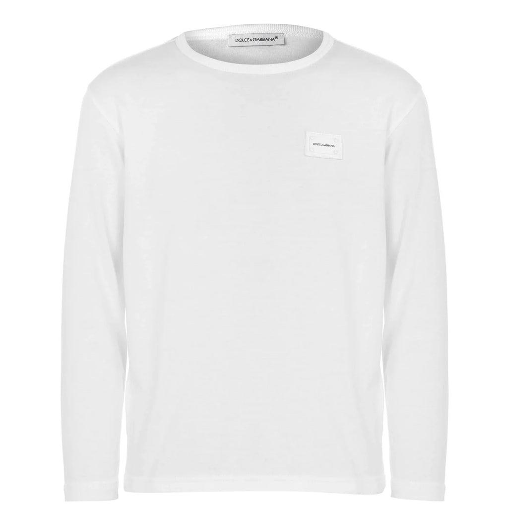 Kids Dolce & Gabbana L/S Plate T Shirt