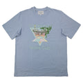 Pre-Loved Tennis club printed T-shirt Light Blue Medium