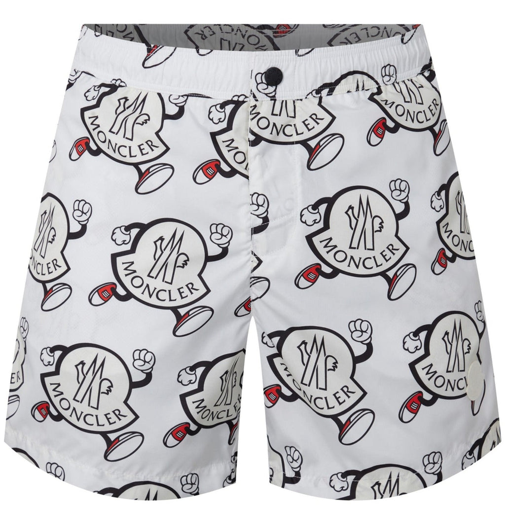 Moncler All Over Logo Swimshorts