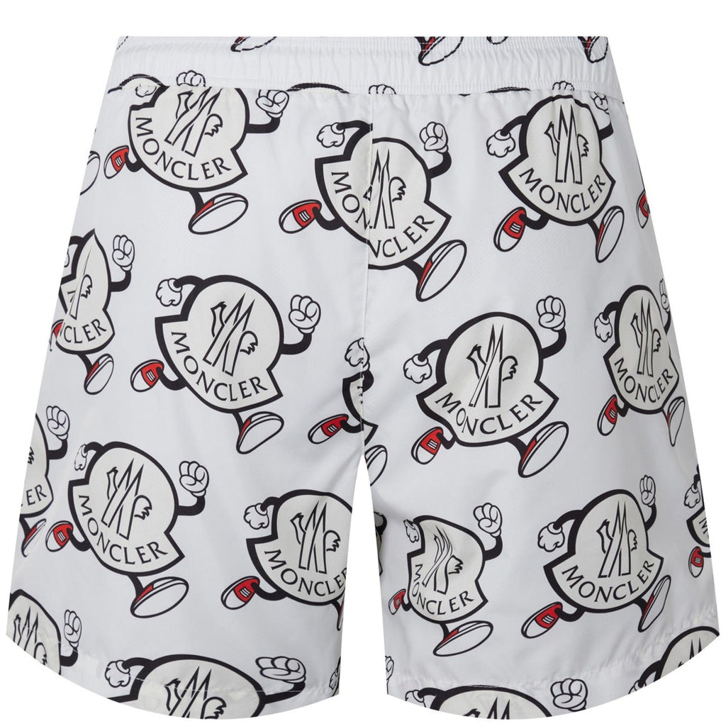 Moncler All Over Logo Swimshorts