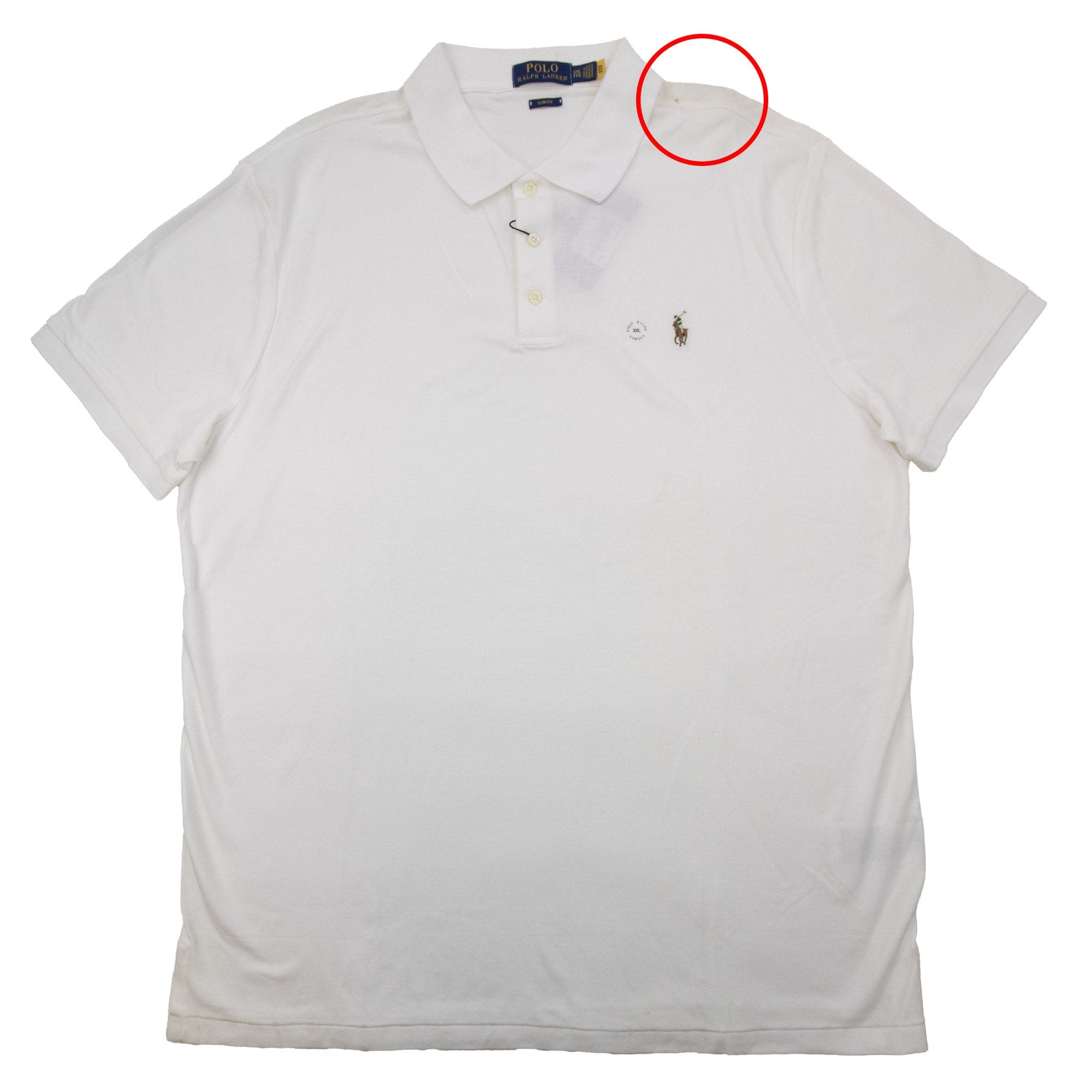 Pre-Loved Polo Slim pima White 2XL
