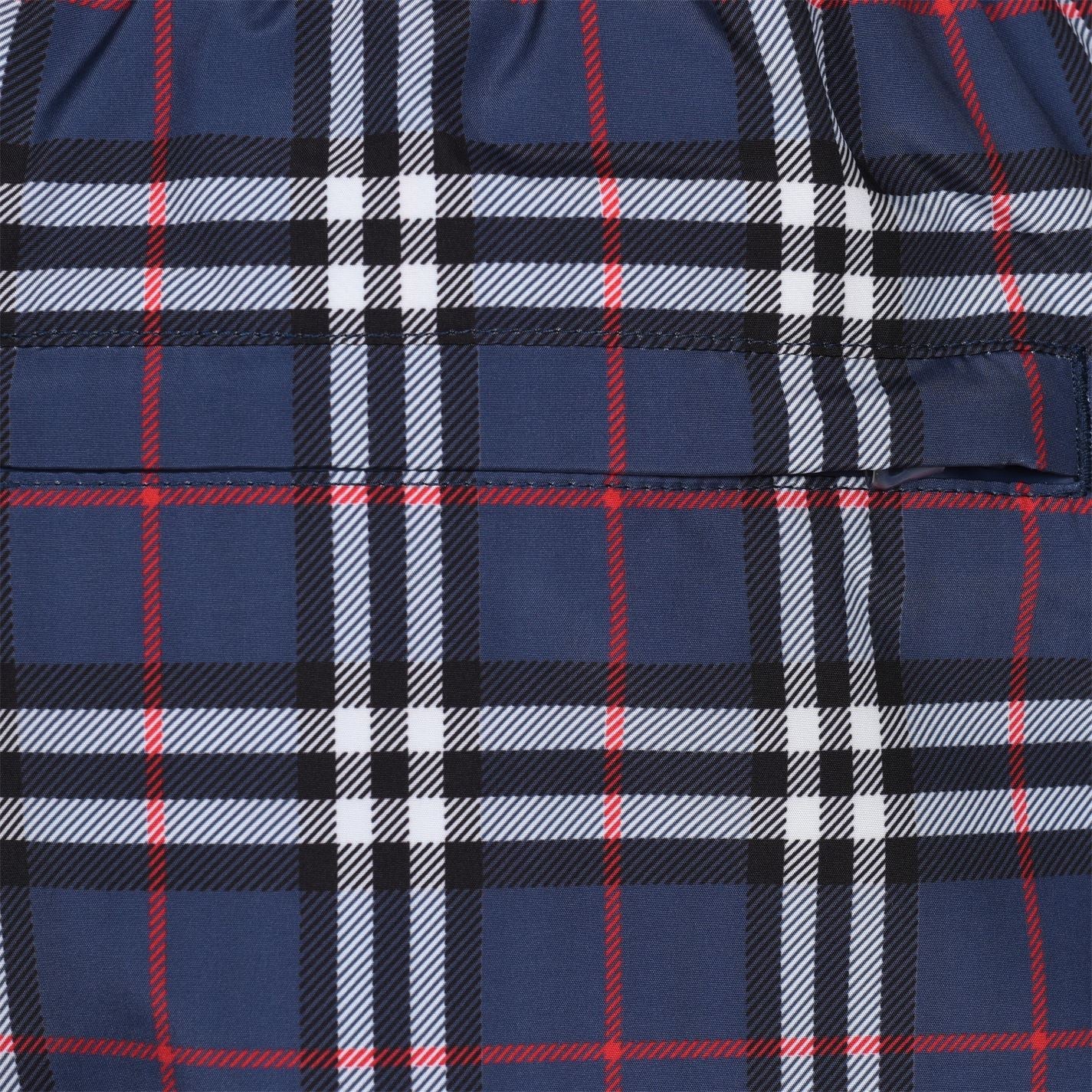 Burberry Navy Vintage Check Swimshorts