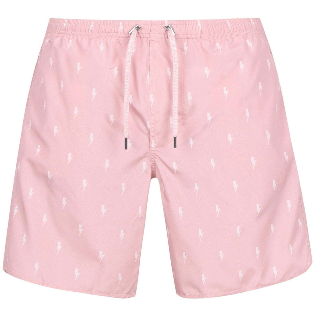 Neil Barrett All-Over Thunderbolt Swim Shorts