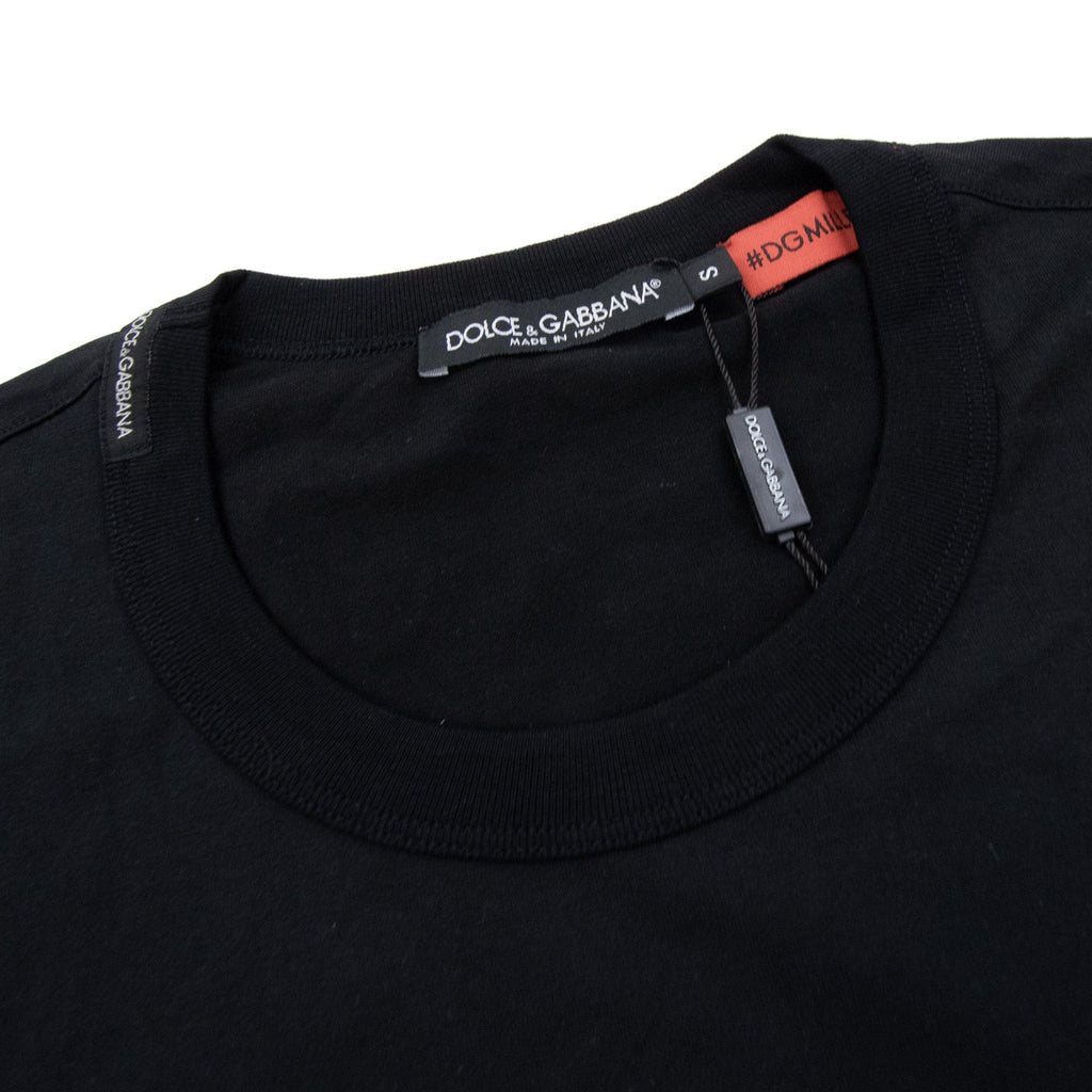 Pre-Loved D&G Star Logo T Shirt Black Small