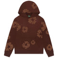 DENIM TEARS MONOCHROME COTTON WREATH HOODIE BROWN