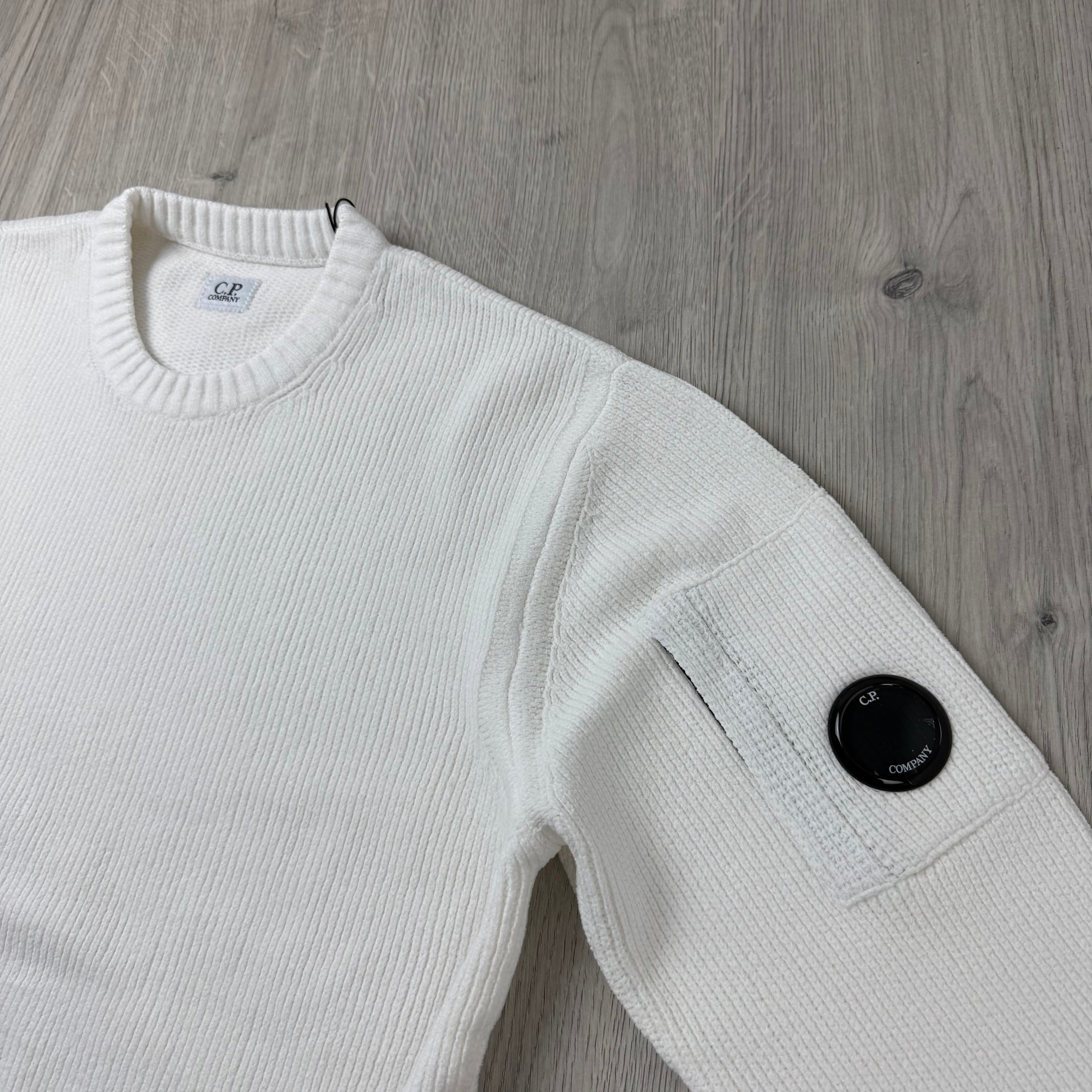 CP Company Chenille Sweatshirt - White