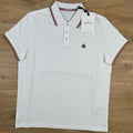 Moncler Logo Patch Polo Shirt in White