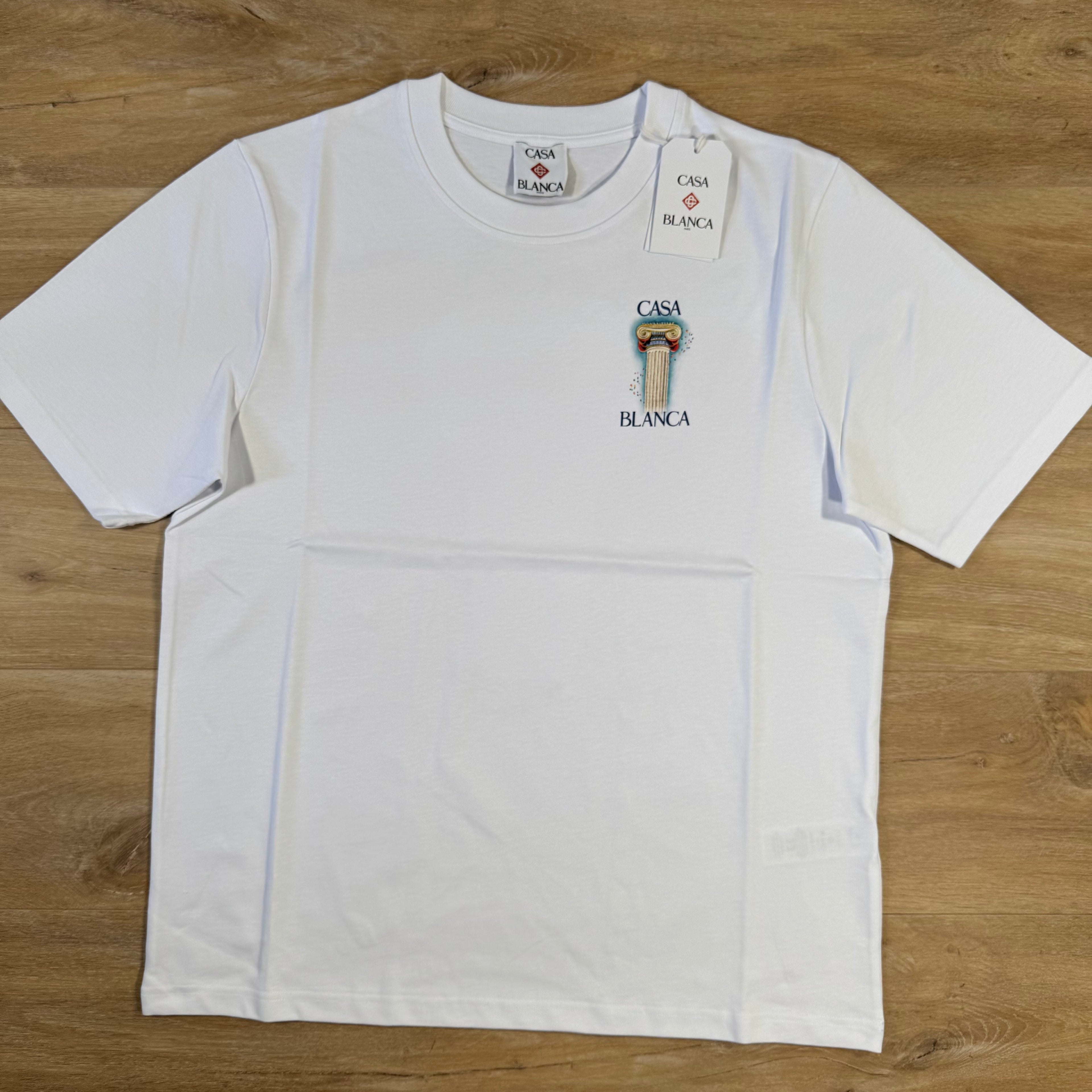 Casablanca La Colomne T-Shirt in White