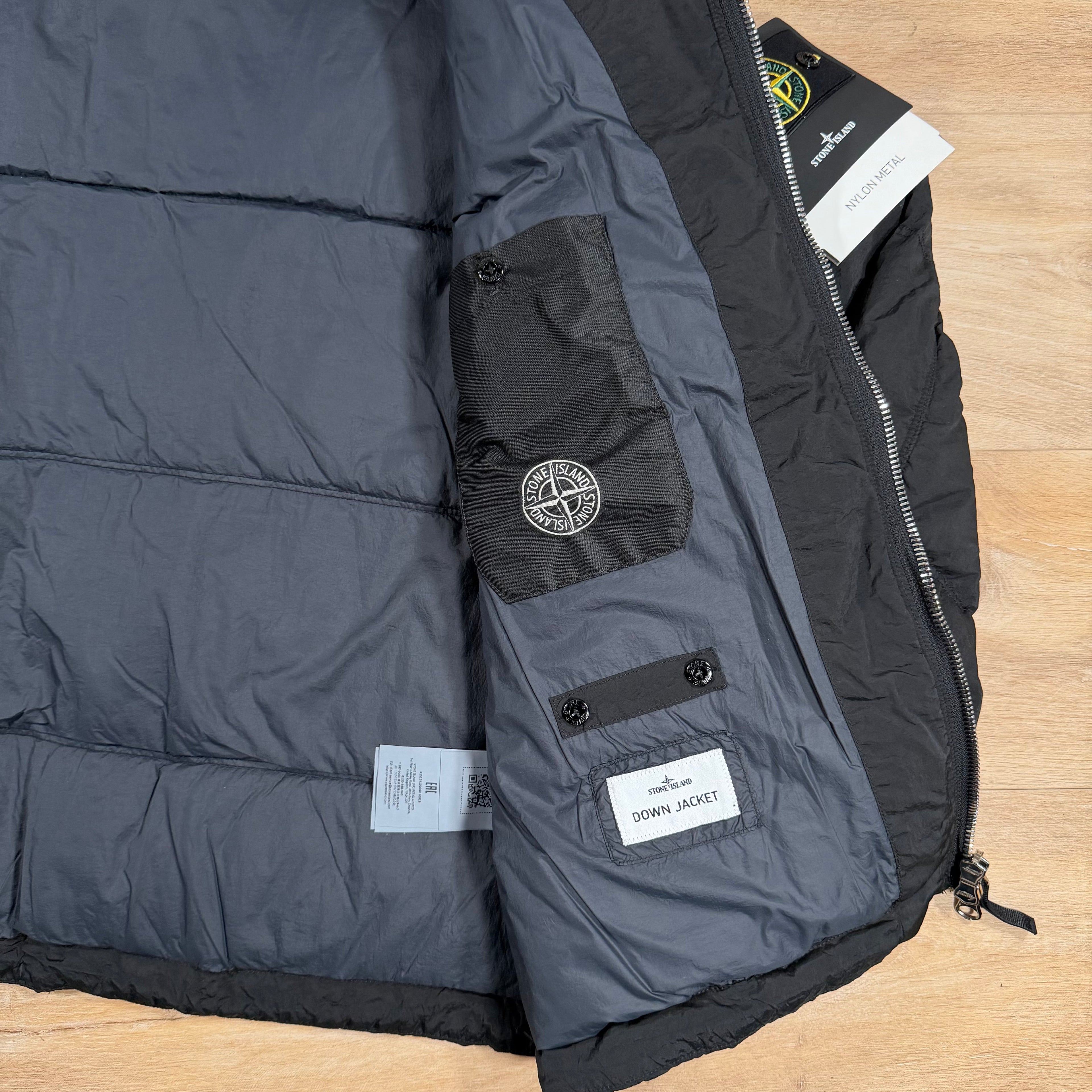 Stone Island Nylon Metal Down Parka in Black