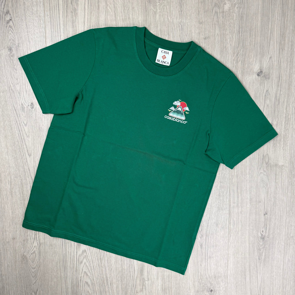 Casablanca 'Montagne Ondulee' T-Shirt - Green