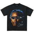YOUNG THUG BLUE GRAPHIC T-SHIRT