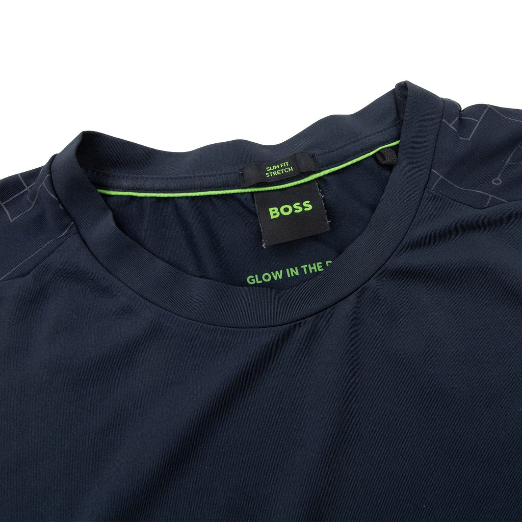 Pre-Loved Tee Active Glow Effect Logo T Shirt Navy Medium