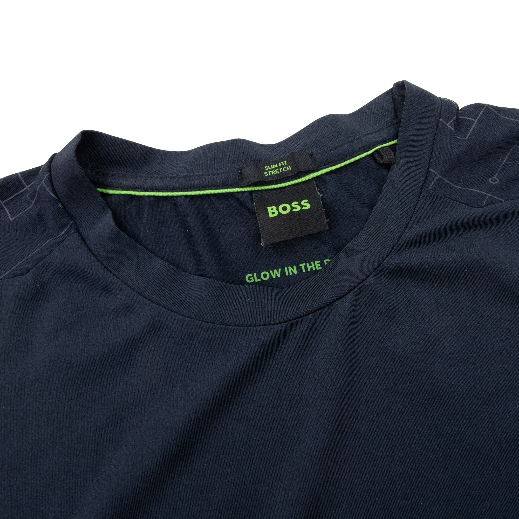 Pre-Loved Tee Active Glow Effect Logo T Shirt Navy Medium