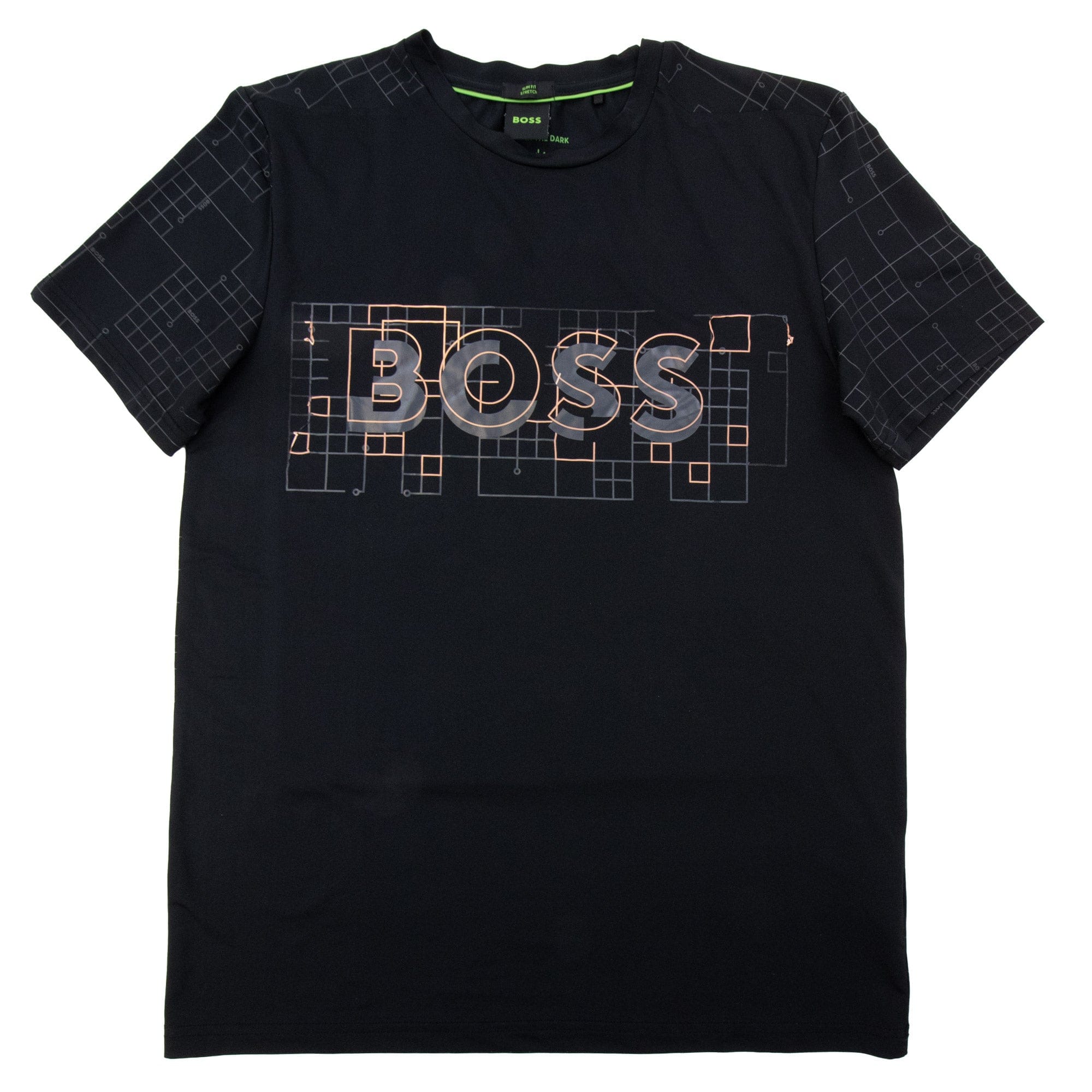 Pre-Loved Tee Active Glow Effect Logo T Shirt Black Medium