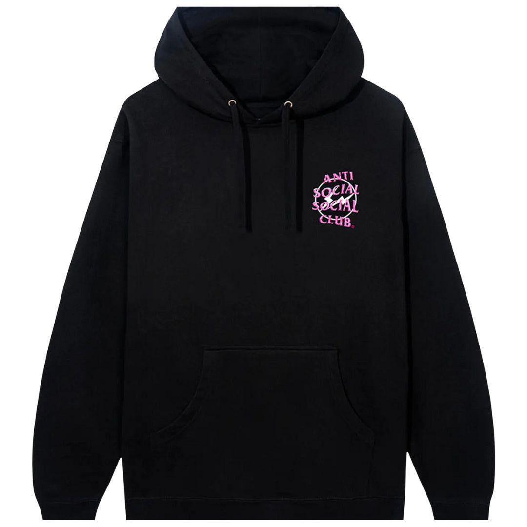 ANTI SOCIAL SOCIAL CLUB X FRAGMENT PRECIOUS PETALS HOODIE BLACK/PINK