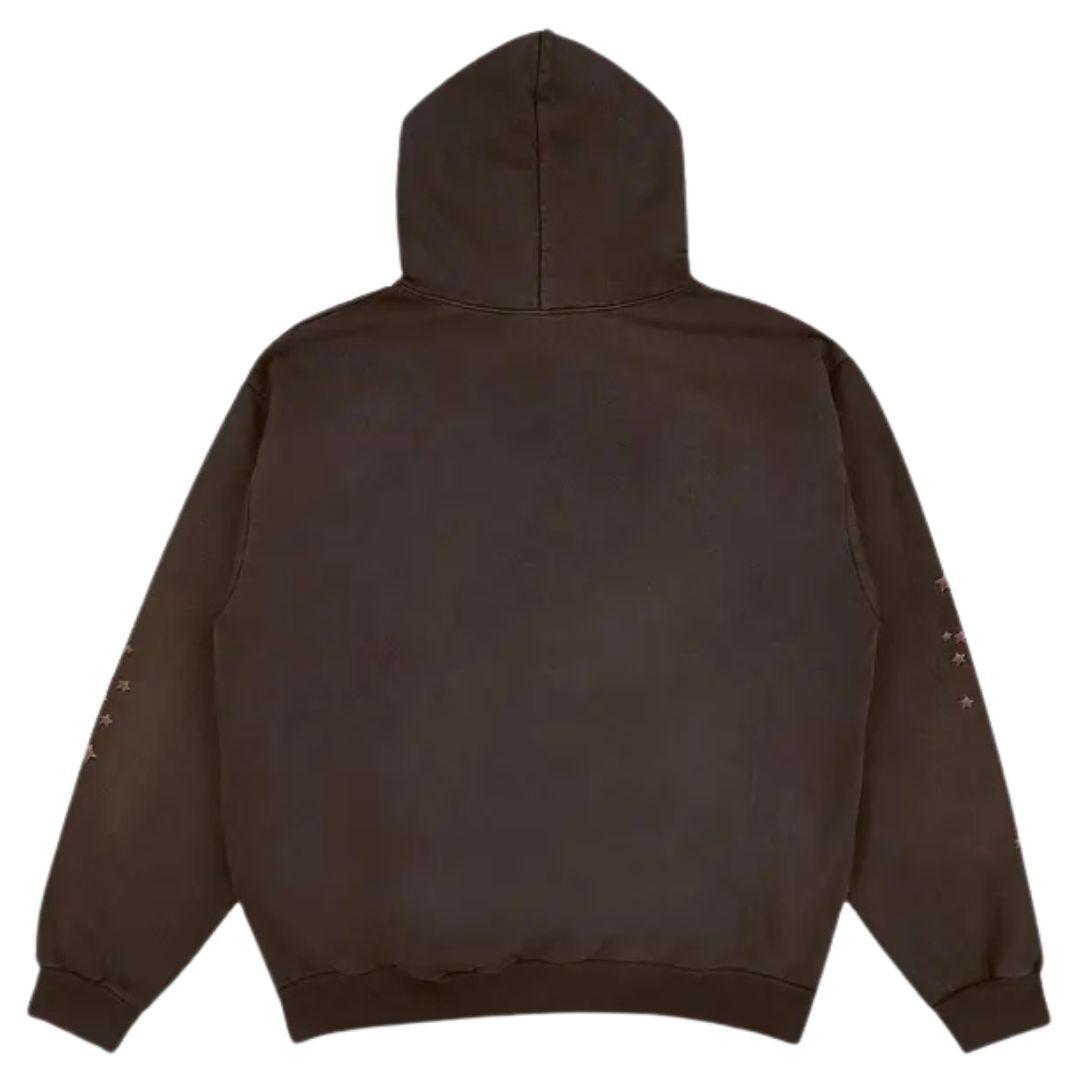 SP5DER X TRAVIS SCOTT DAYS BEFORE RODEO HOODIE BROWN
