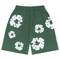 DENIM TEARS COTTON WREATH SHORTS GREEN