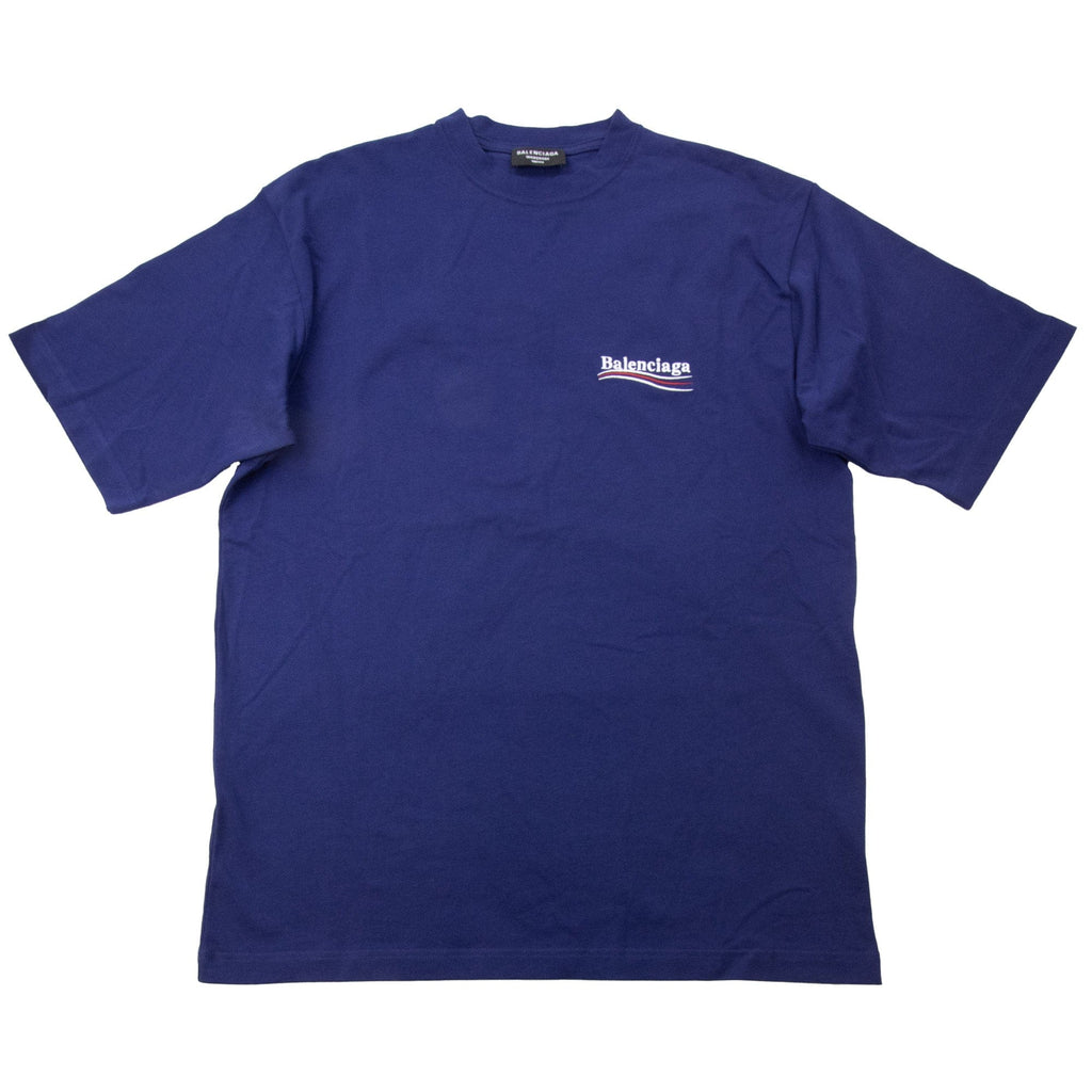 Pre-Loved Short Sleeve Political T Shirt Blue XS