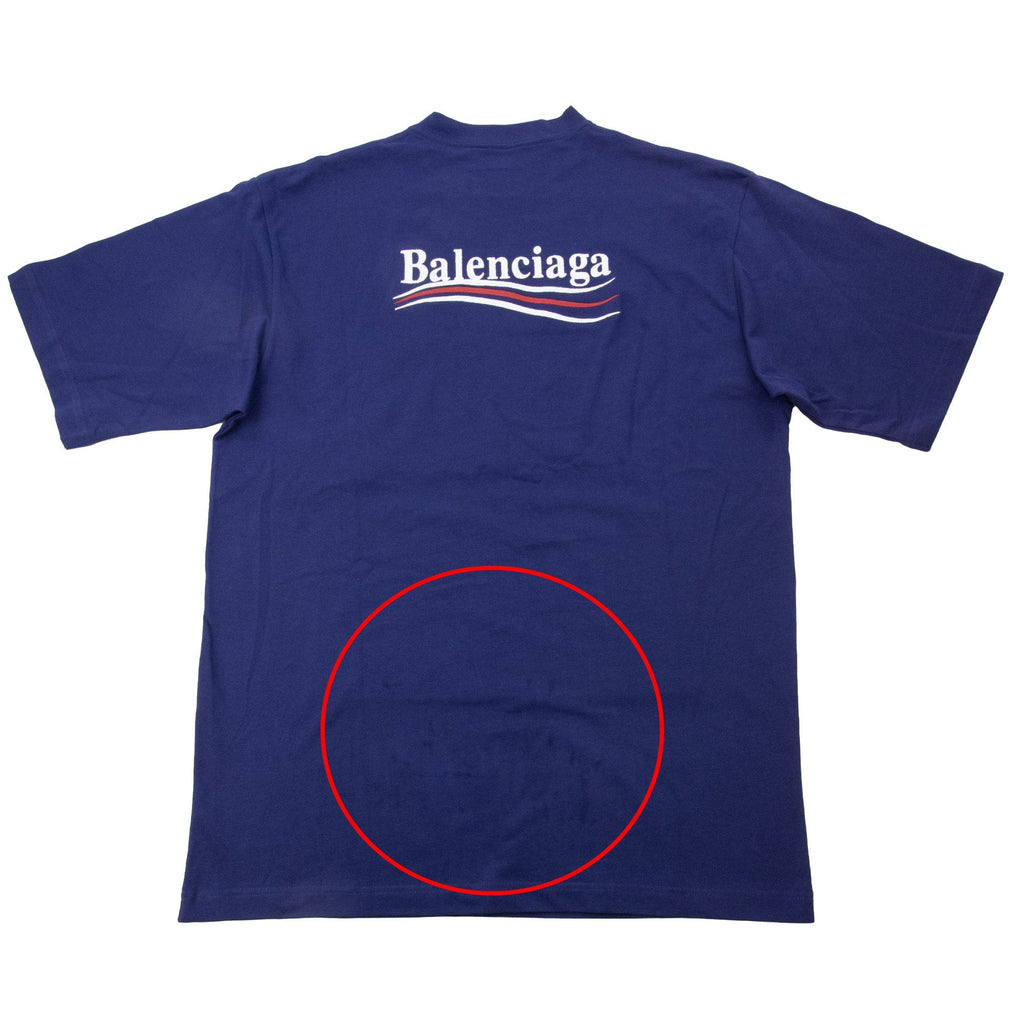 Pre-Loved Short Sleeve Political T Shirt Blue XS