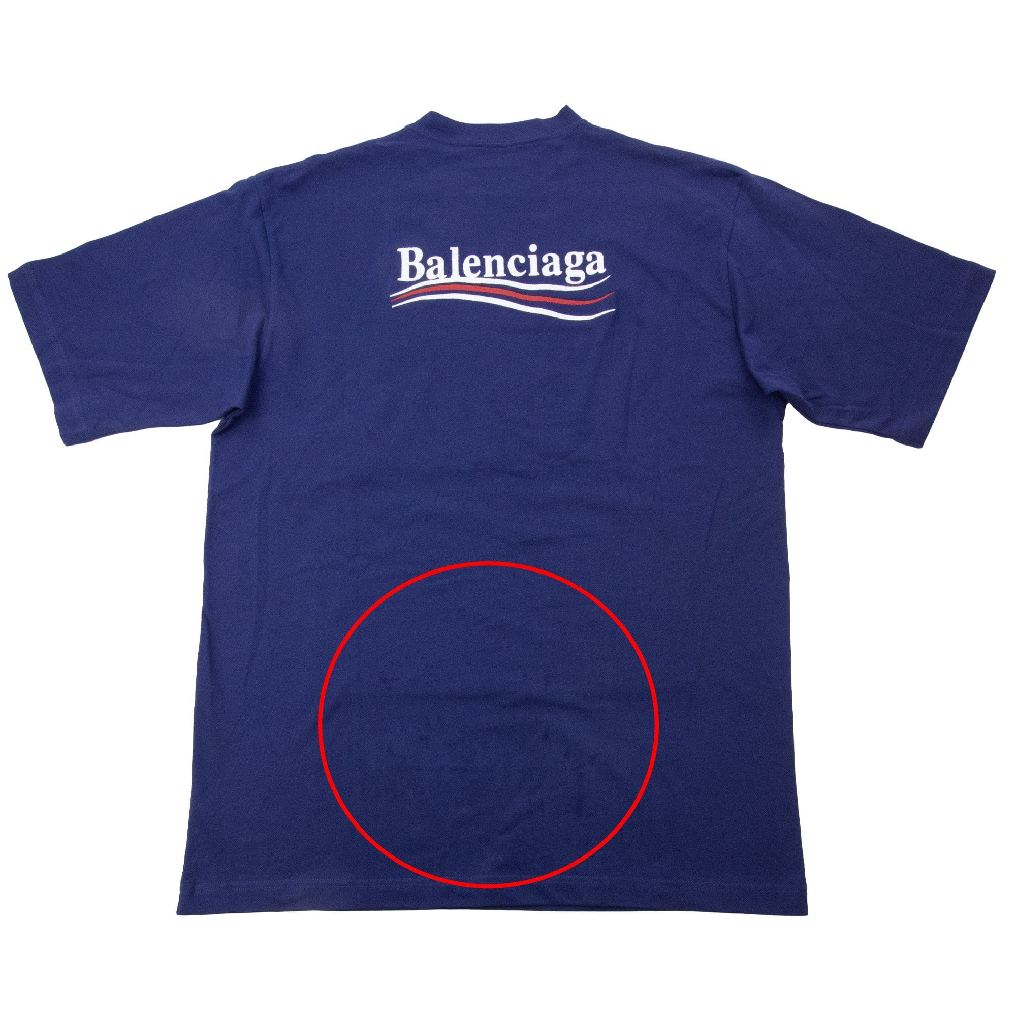 Pre-Loved Short Sleeve Political T Shirt Blue XS