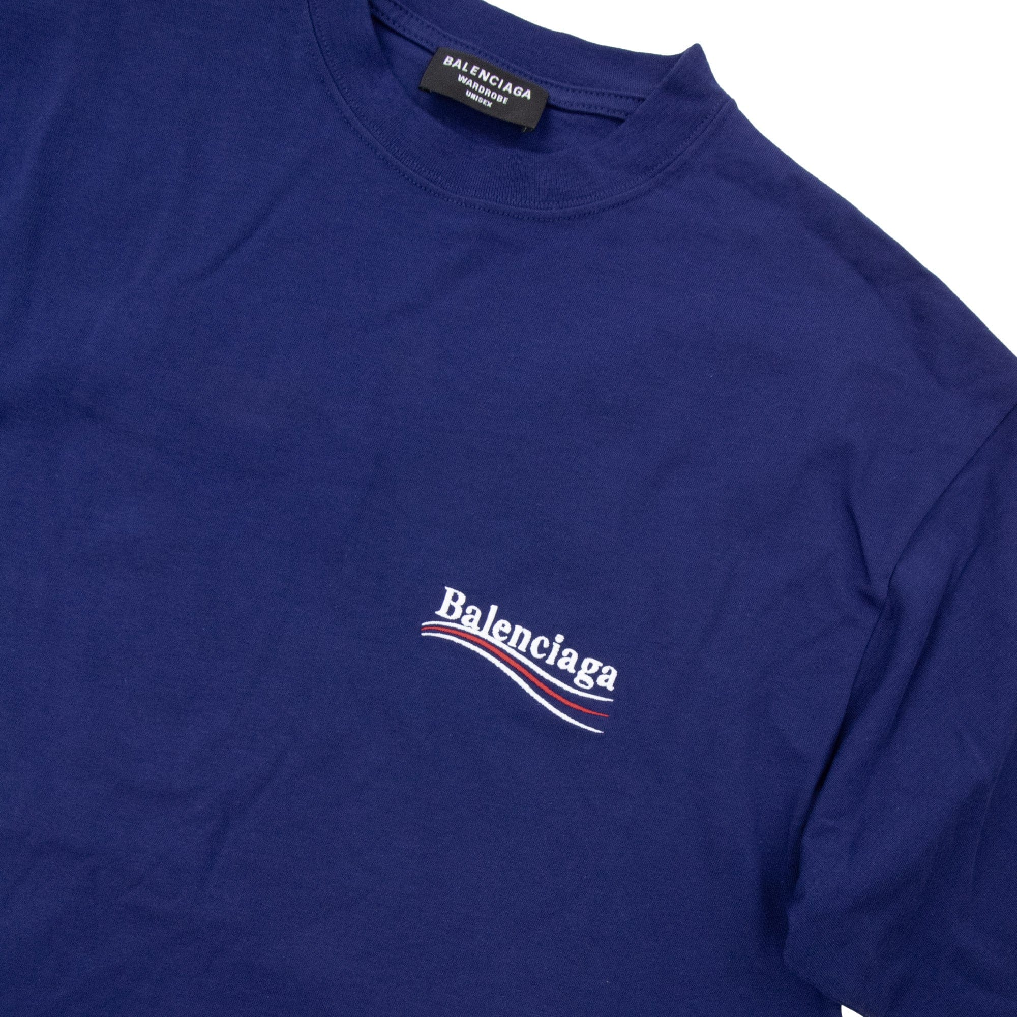 Pre-Loved Short Sleeve Political T Shirt Blue XS