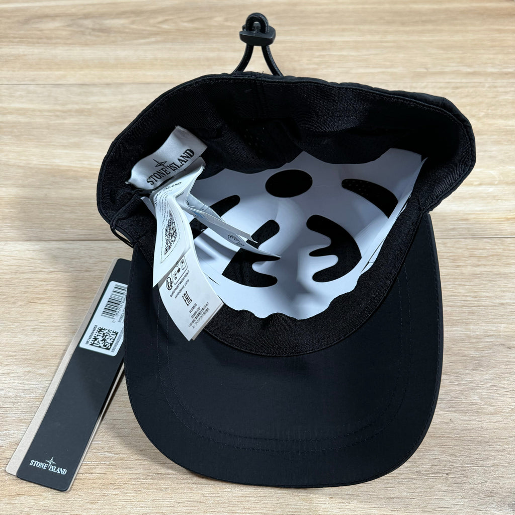 Stone Island Nylon Metal Baseball Cap in Black