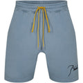 Rhude Sky Blue Logo Embroidered Sweatshorts