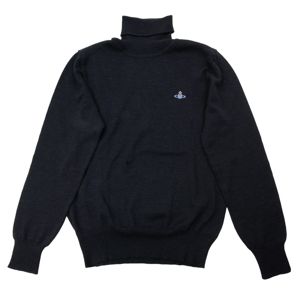 Pre-Loved Orb-embellished turtleneck jumper Large