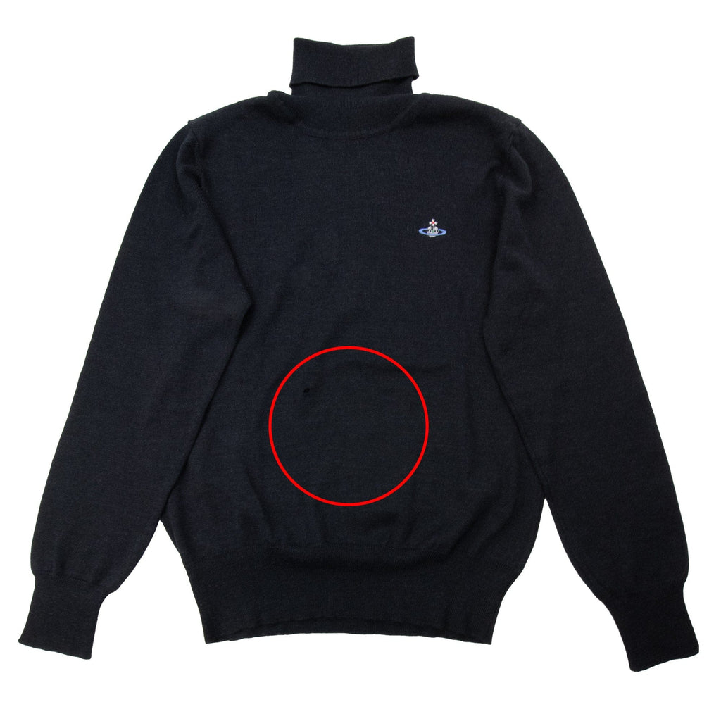 Pre-Loved Orb-embellished turtleneck jumper Large
