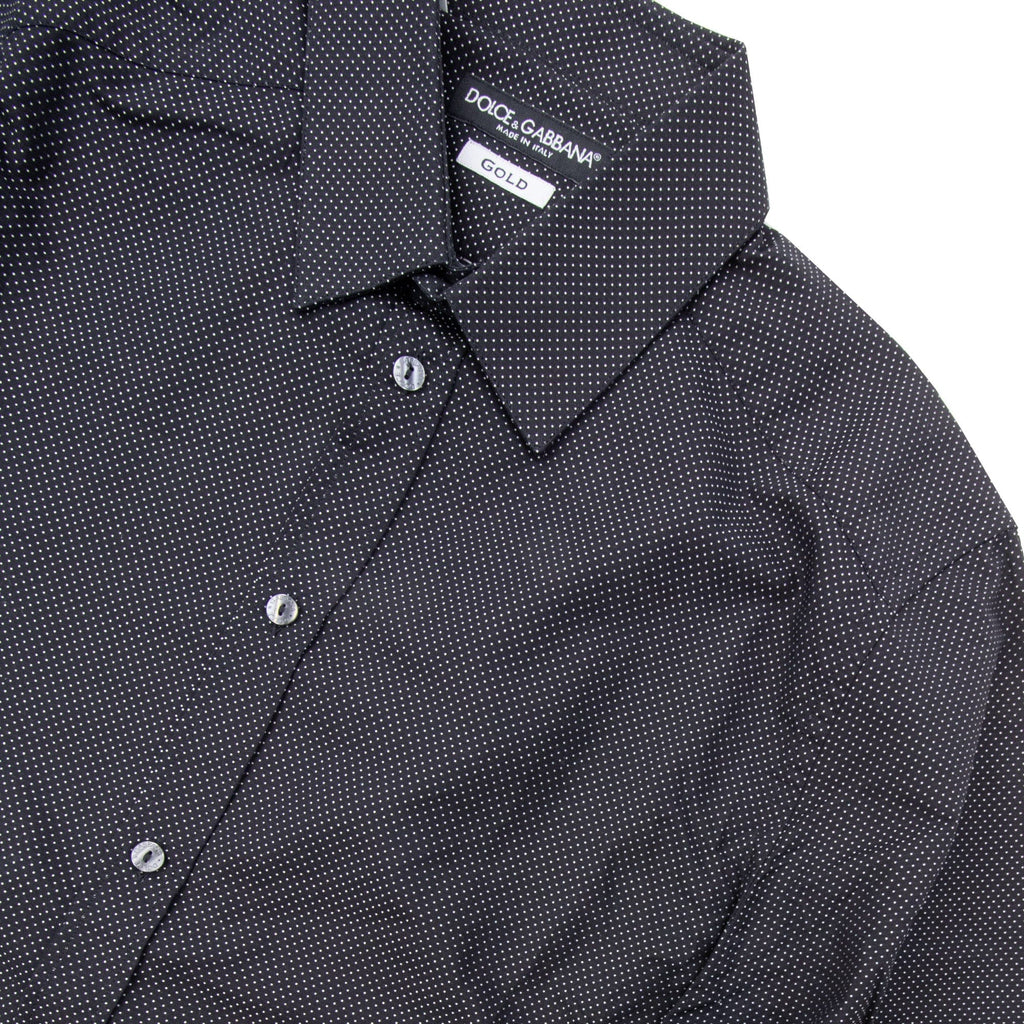 Pre-Loved Polka Dots Shirt Black 15"