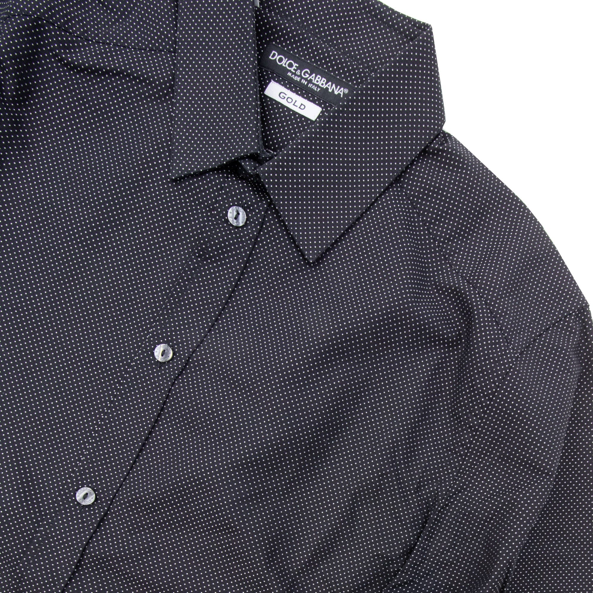 Pre-Loved Polka Dots Shirt Black 15"
