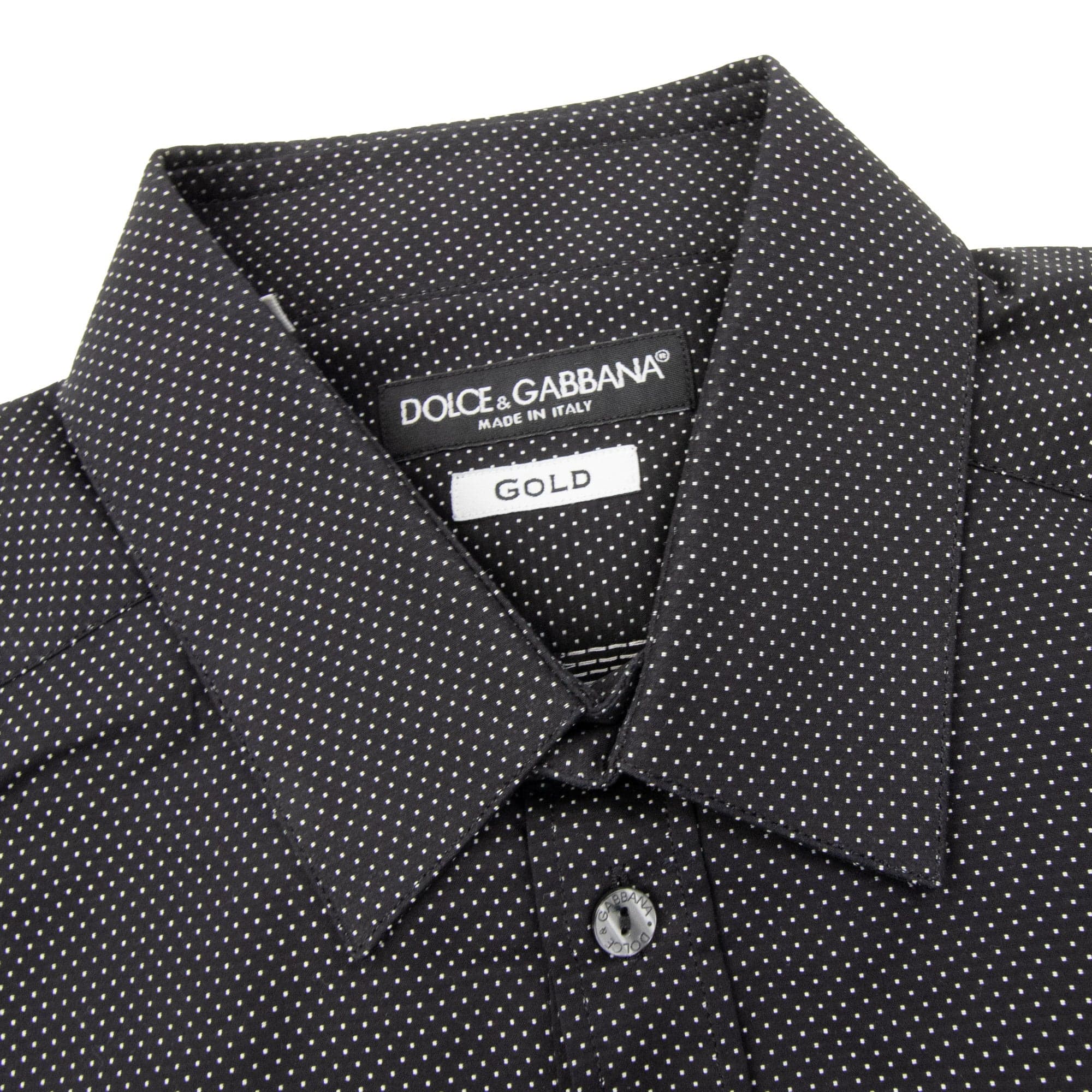 Pre-Loved Polka Dots Shirt Black 15"