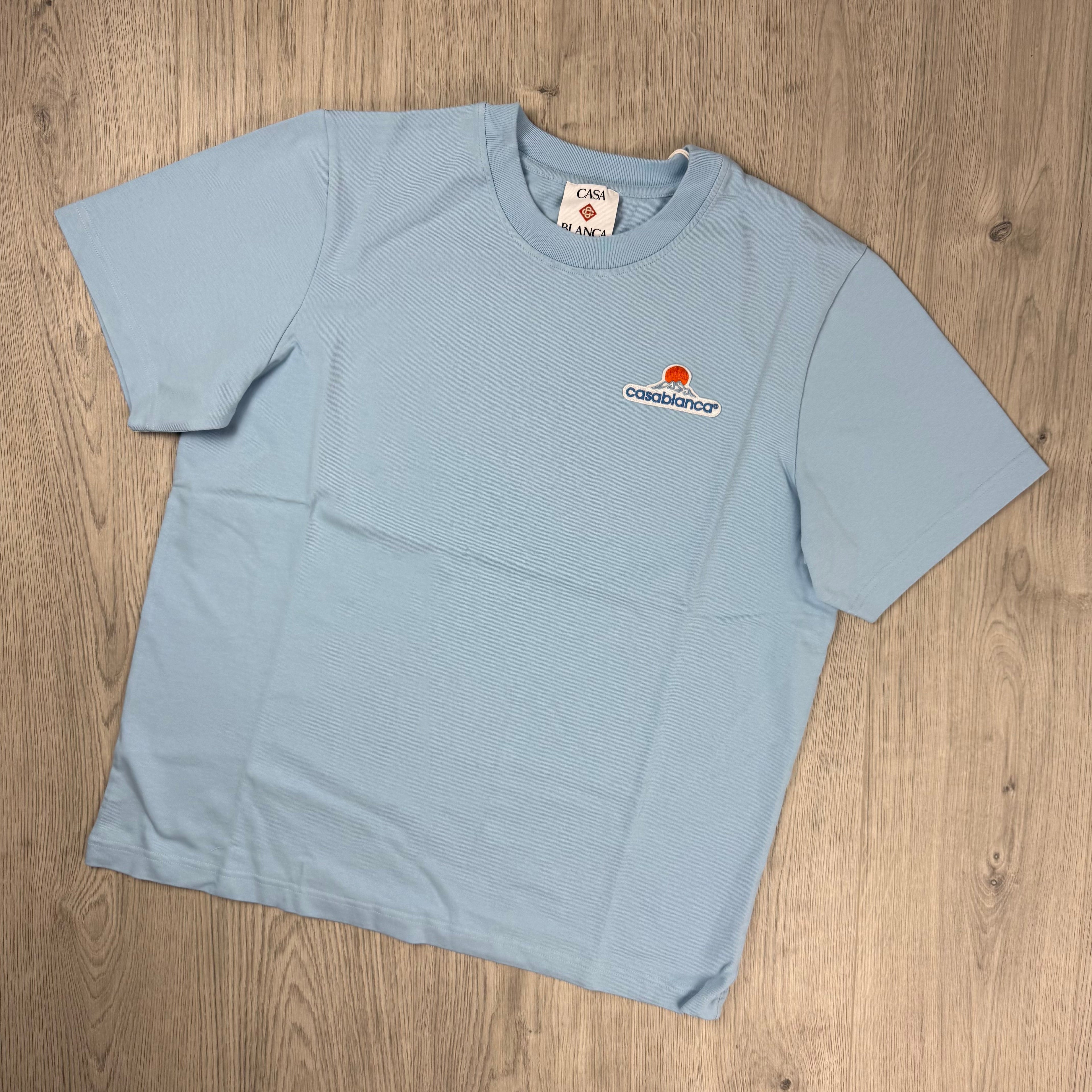 Casablanca 'Montagne' T-Shirt - Pale Blue
