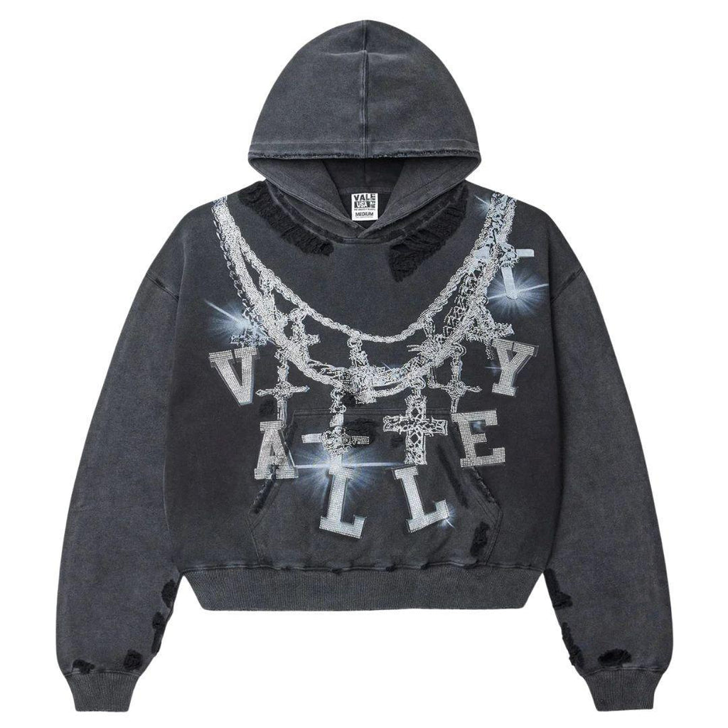 VALE FOREVER BIG CHAIN HOODIE BLACK