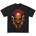 DENNIS RODMAN JUMBO RED GRAPHIC T-SHIRT BLACK