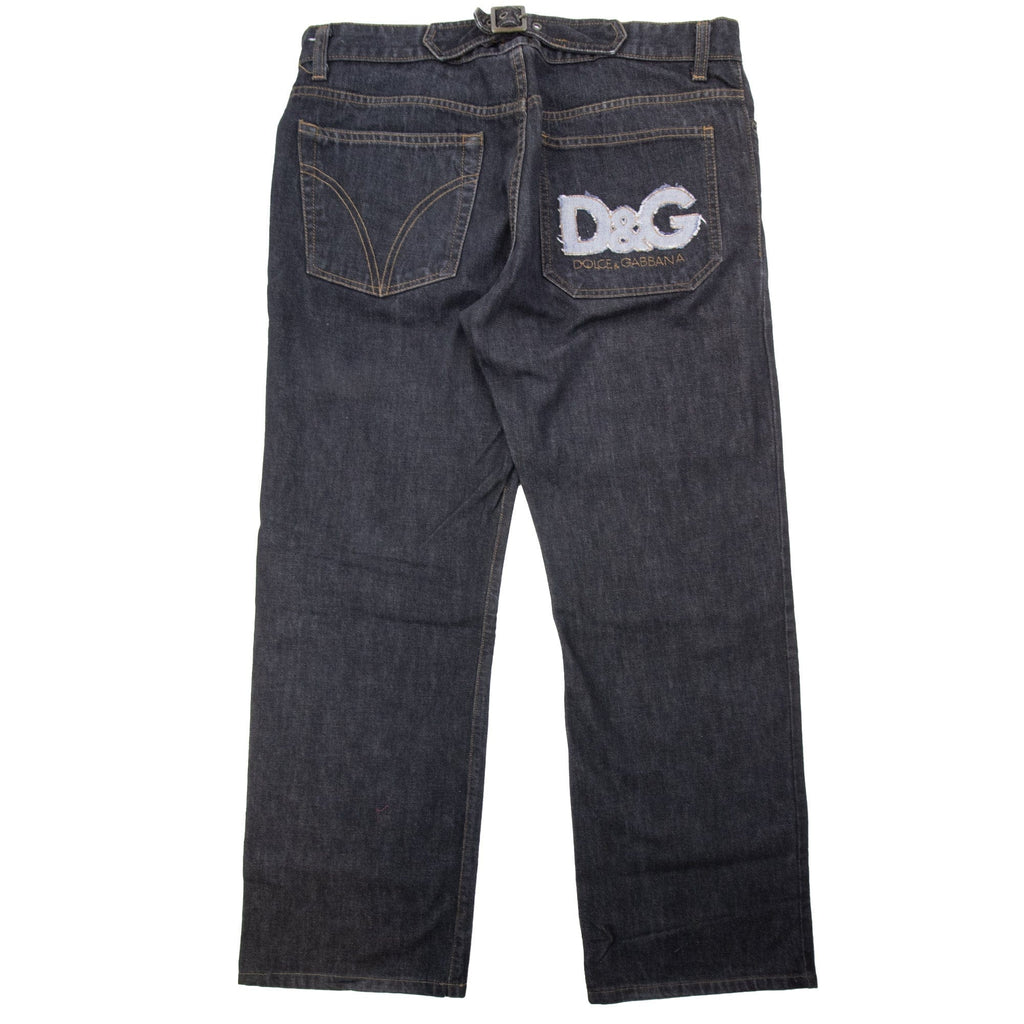 Pre-Loved Vintage Denim Jeans Black 35"