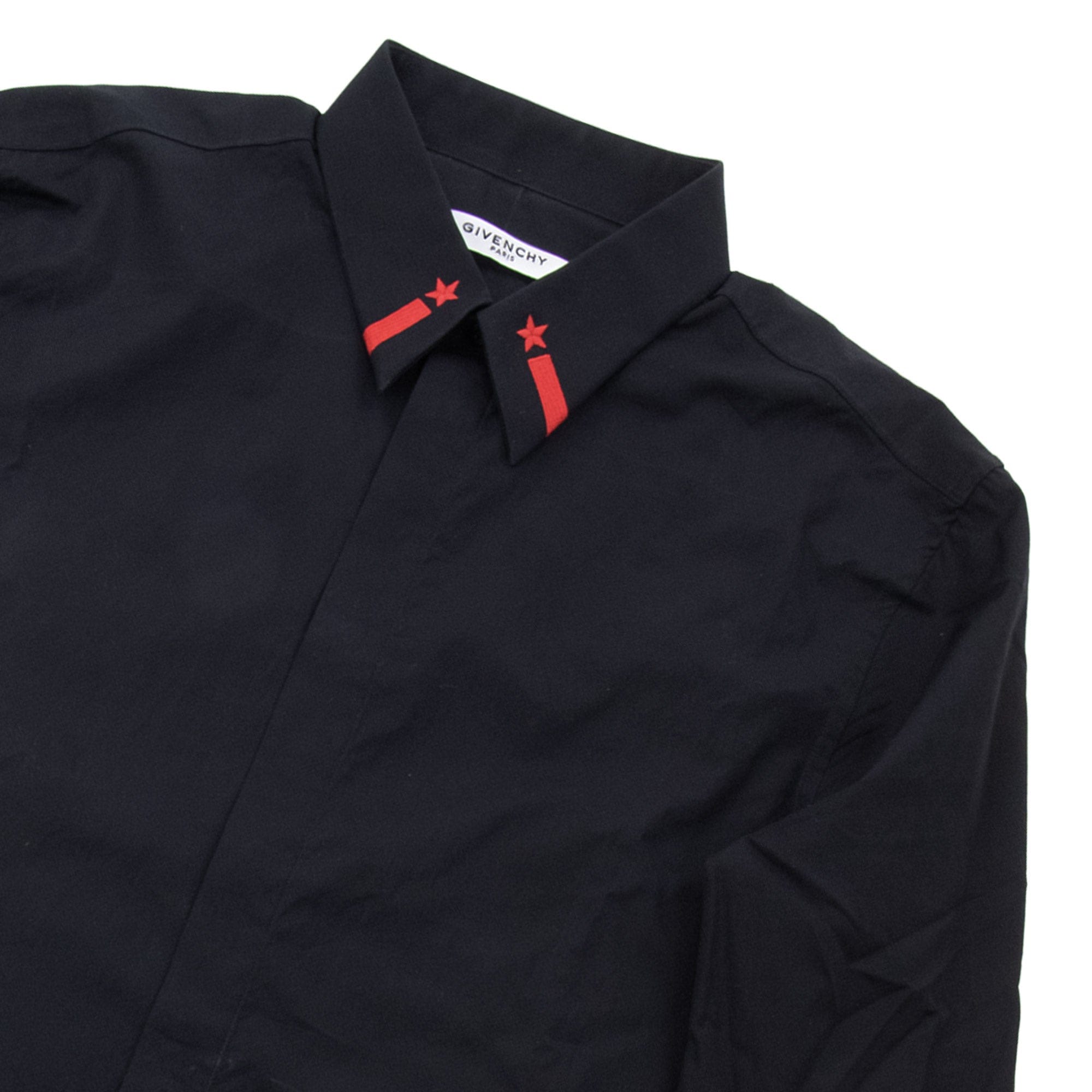 Pre-Loved Red Star Embroidered Collared Shirt 39"