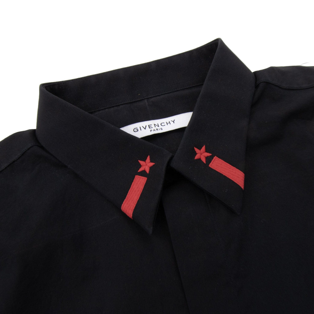 Pre-Loved Red Star Embroidered Collared Shirt 39"