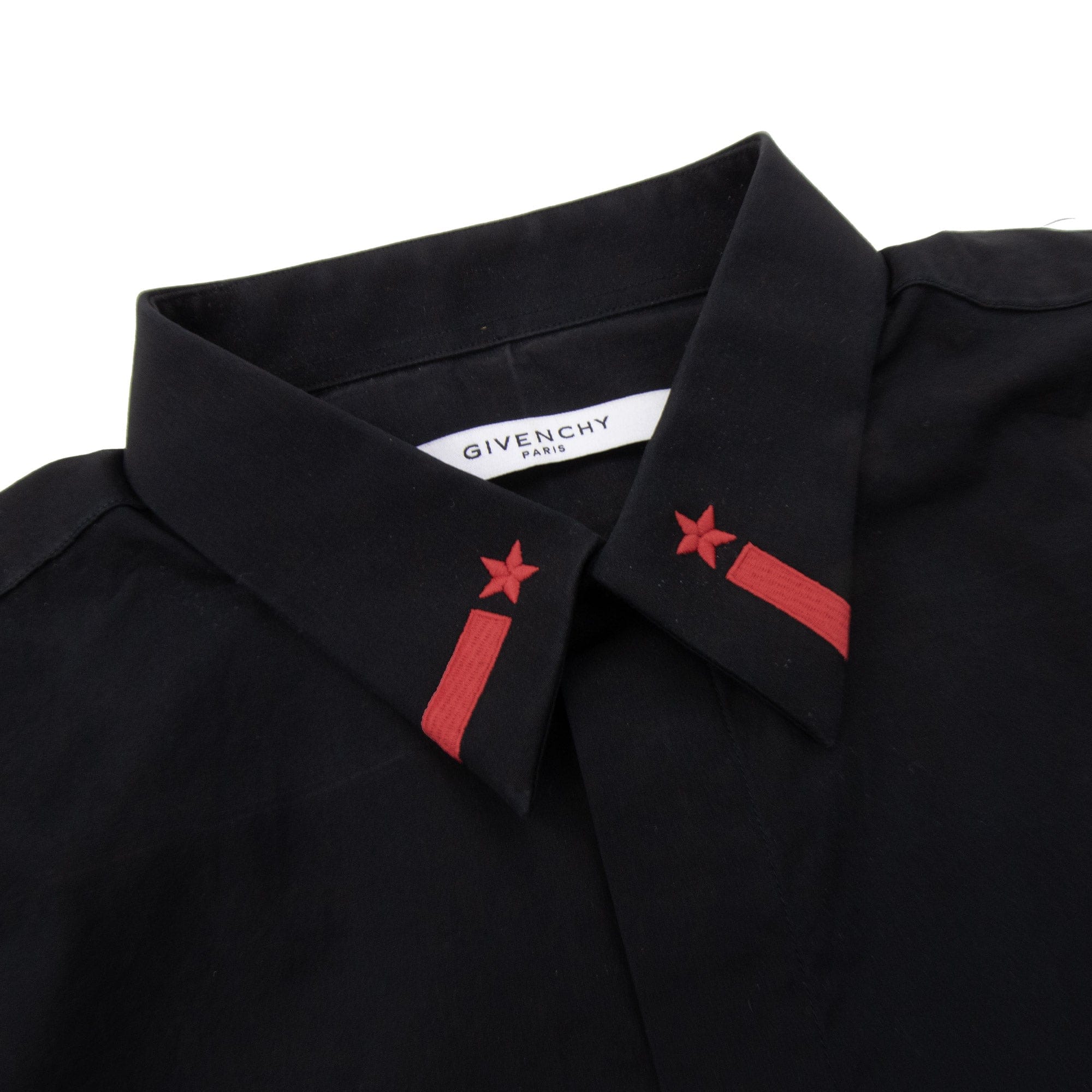 Pre-Loved Red Star Embroidered Collared Shirt 39"