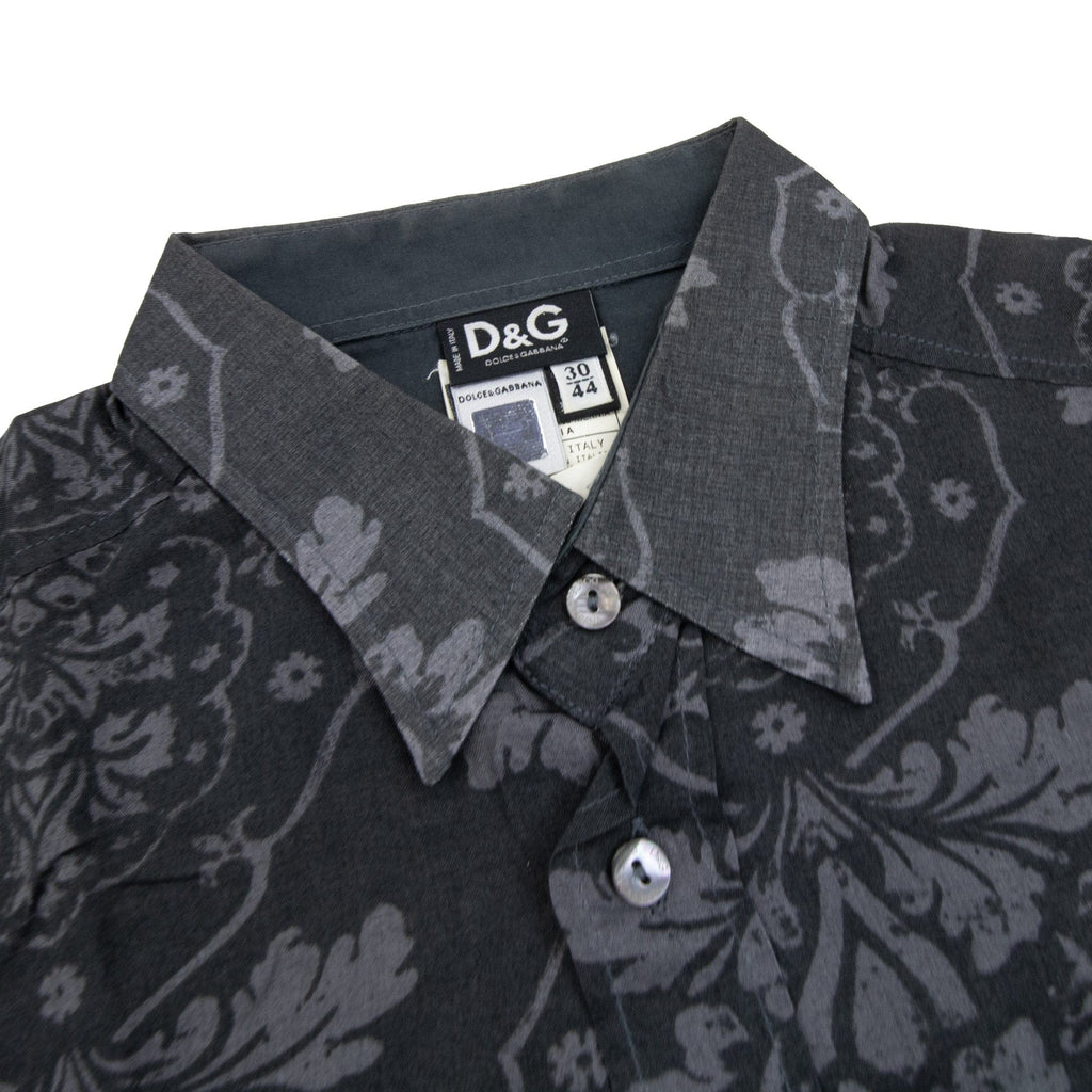 Pre-Loved Printed Shirt Black 44"