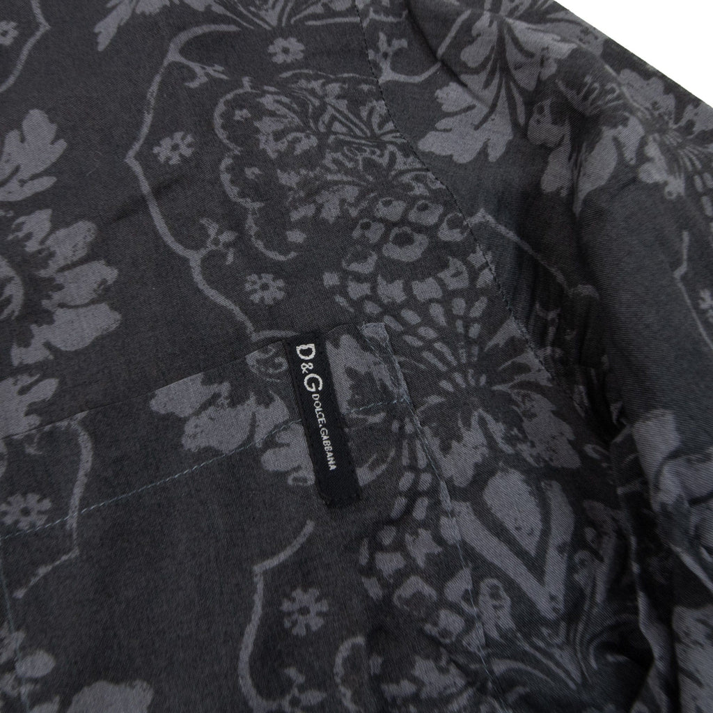 Pre-Loved Printed Shirt Black 44"